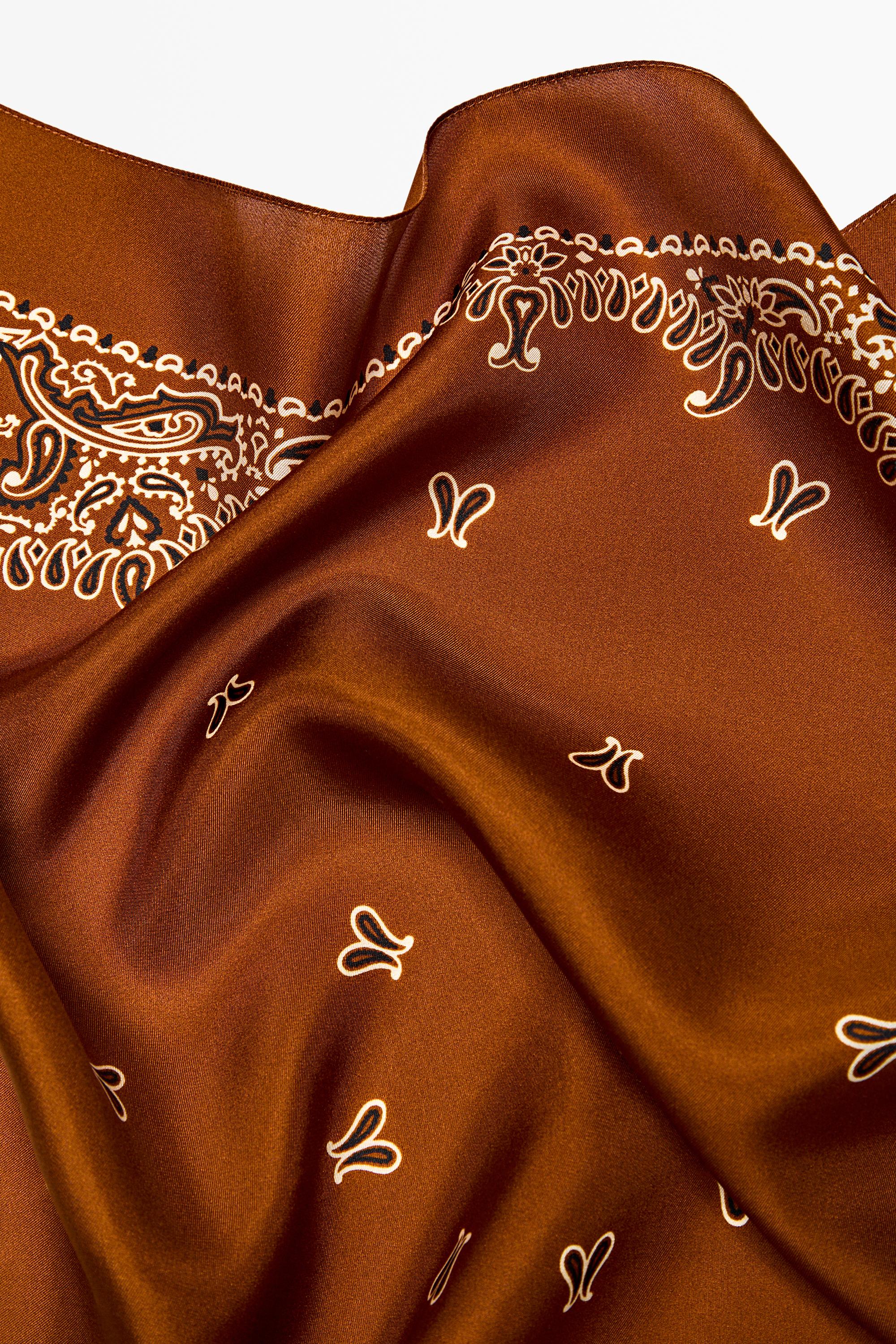 Paisley print scarf